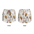 thumbnail image 5 of Lsque Hand Drawn Animals Printed Women's Running Shorts with Liner Pockets,Elastic Quick Dry Workout Athletic Gym Yoga Shorts,Womens High Waist Shorts-X-Large, 5 of 9