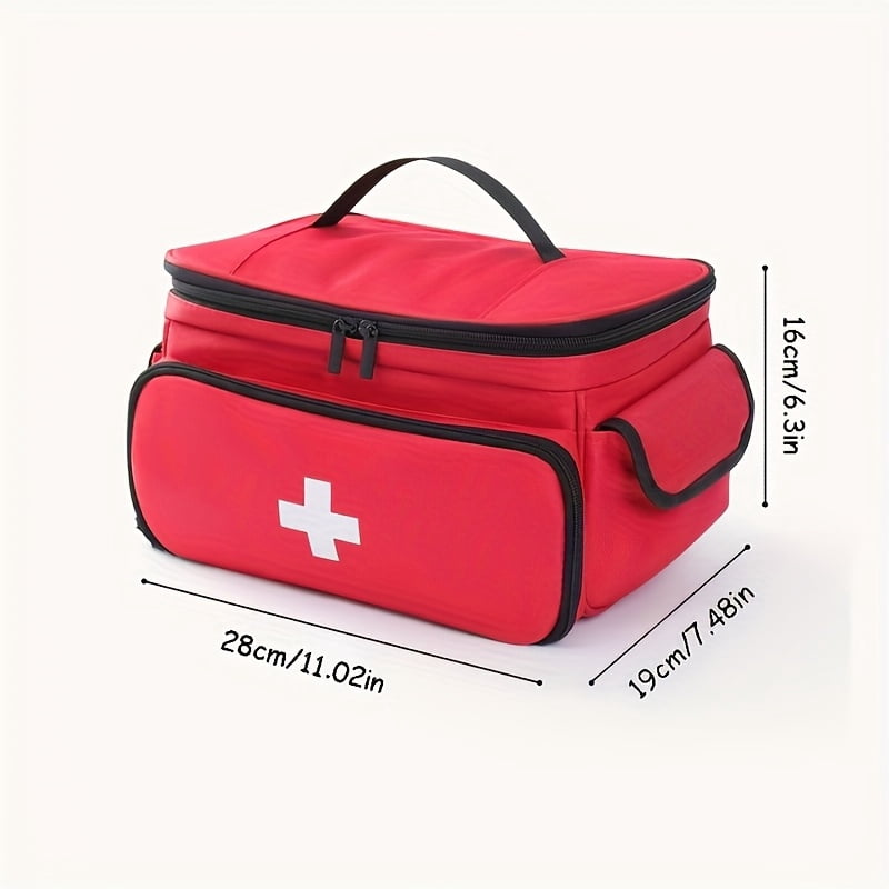 Travel Medicine Bag Organizer, Medicine Organizer Storage, Pill Bottle Organizer Storage, Medication Organizer for Home, Medicine Kit, Travel Emergency Kit (Bag Only), Shelf Baskets