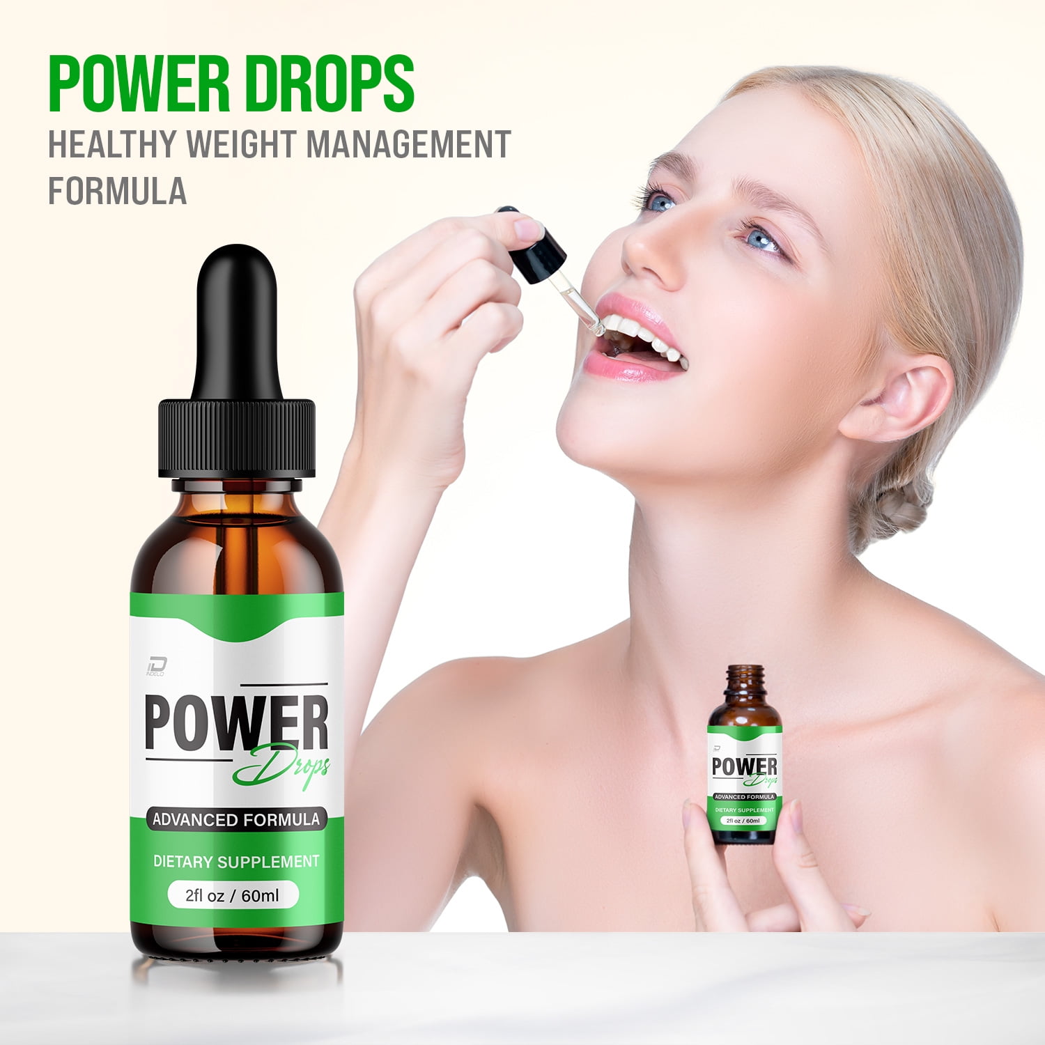 Power Drops – PowerDrops Extra Strength All Natural Organic Weight Support, 5 Pack, 5 Month Supply