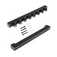 thumbnail image 3 of Wooden Pool Rod Holder Wall Mounted Black with 8 Cue Clips Sturdy Accessory with Screws for Pool Bars, Clubs, and Billiard Players, 3 of 8