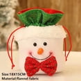 thumbnail image 1 of Bolsa de regalo de Papá Noel y muñeco de nieve, adornos navideños para el hogar, Año Nuevo, 2024, 2023, 1 of 4