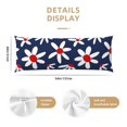 thumbnail image 2 of Bixox Daisy Flowers Print Body Pillow Cover with Zipper Closure, Cozy Fuzzy Fleece Body Pillow Case Cover 20 x 54 Inches,Long Body Pillow Pillowcase, 2 of 6