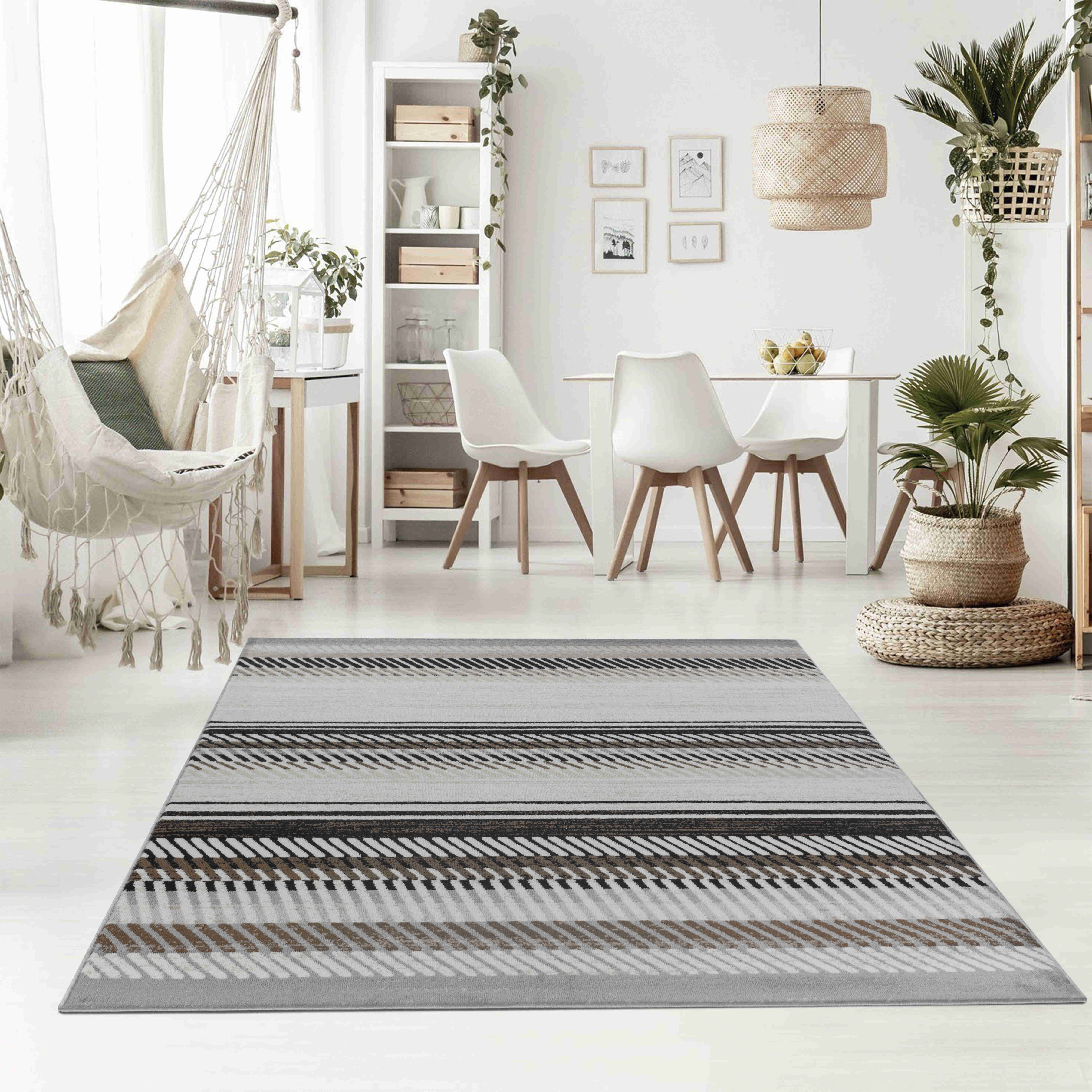 Rug Branch Sakarya Collection Modern Stripes Indoor Area Rug