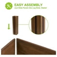 thumbnail image 4 of Raised Garden Bed Without Legs 8x2Ft ft Large Elevated Wood Planter Box for Vegetables, Flowers, , and （Brown）, 4 of 5