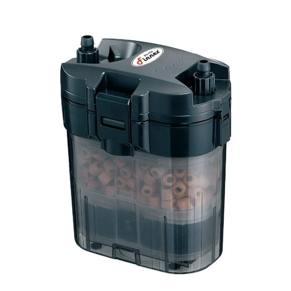 Finnex Filtre Compact pour Aquarium PX-150, jusqu'à 30 Gallons, Média à 3 Étages avec Valve de Débit