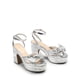 thumbnail image 3 of DREAM PAIRS Sandalias de Tacón Plataforma Grueso para Mujer Plateadas Talla 7, 3 of 7