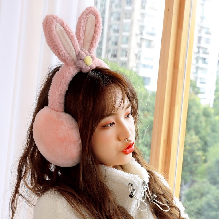 Cute Animal Earmuffs Soft Plush Adjustable Ear Warmers 