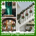 thumbnail image 6 of JEWLALO 8PC Small Christmas Norfolk Wreaths, 8" Mini Wreaths for Kitchen Cabinets with Bow Ribbon, Real Touch Norfolk Pine Decorative Hanging Greenery for Xmas Window Door Farmhouse Decor (Red&Black), 6 of 10