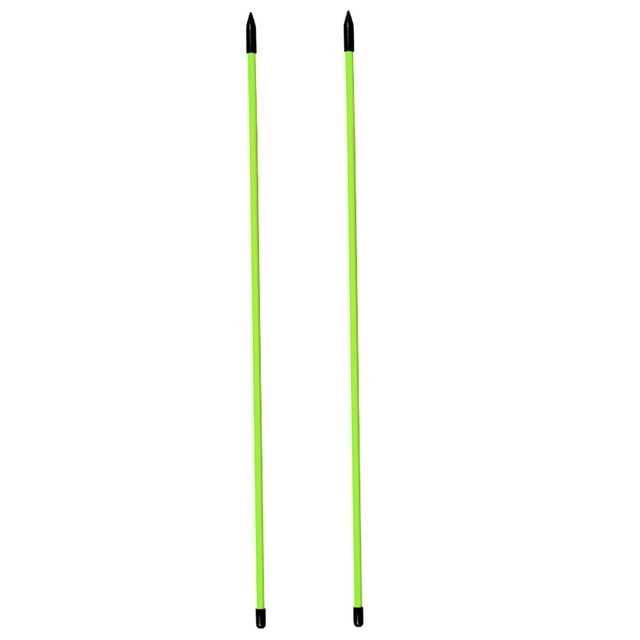 fastboy 2Pcs Golf Alignment Sticks Golf Alignment Rods for Swing Practice Exercise Green 1243x25mm