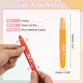 thumbnail image 2 of Uxcell 6Pcs Watercolor Gel Crayon for Coloring, Orange, 2 of 6