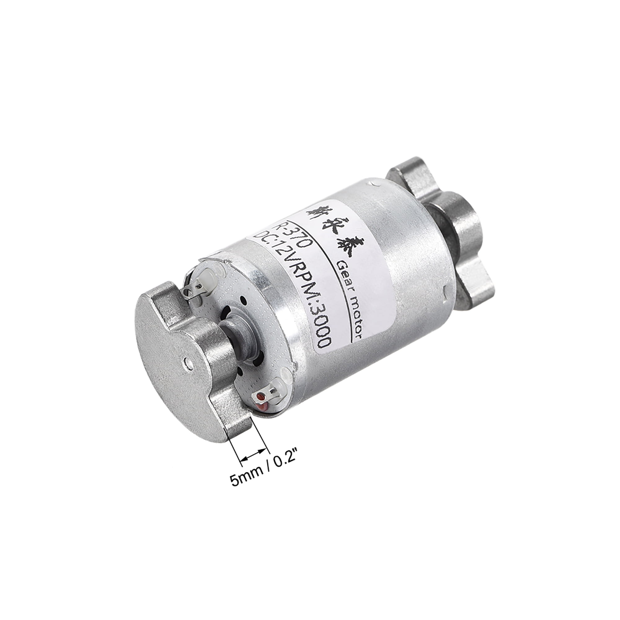 sourcing map Double Shaft Vibration Motors DC 12V 3000RPM Strong Power Dual Head Massager Vibrating Motor 51x24.2mm