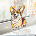 thumbnail image 5 of 89Bloom Corgi Stained Glass Hologram Ornament, Dog Stained Glass Suncatcher Ornaments Home Decor, Dog Holographic Ornaments, 5 of 7