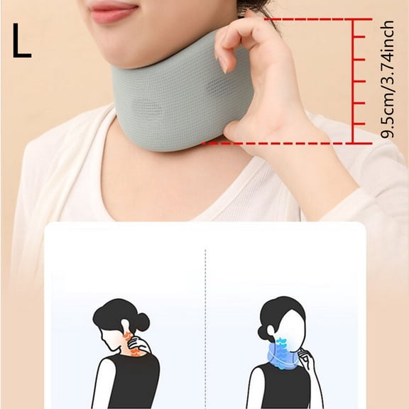 Washable Neck Brace - Adjustable Support Wraps for Spine Stability and Pressure Ideal for Sleeping Working or Traveling