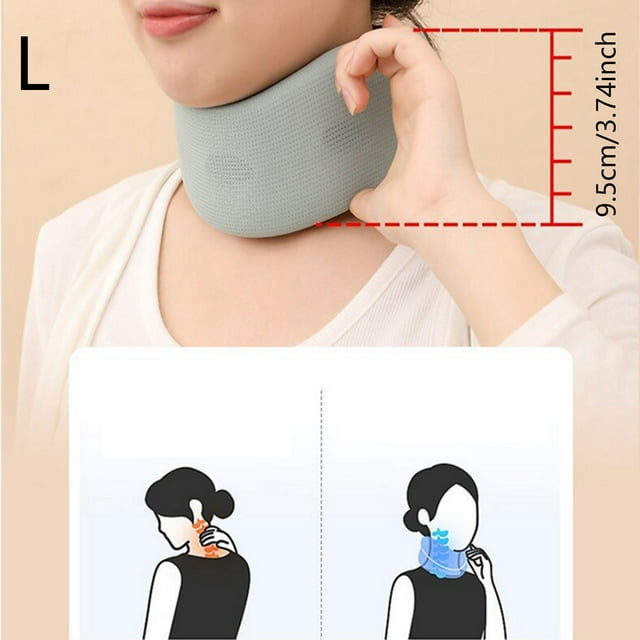 Attelle de Cou Lavable Support Réglable pour Pression de la Colonne Vertébrale Design Ergonomique Confortable pour Voyage Travail et Sommeil
