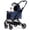 Blue, variant on HITTITE Pet Stroller with Weatherproof Cover, All-Terrain 4-Wheel Cat & Dog Stroller with Adjustable Canopy, Foldable Dog Strollers with Storage Basket for Small to Medium Dogs Up to 55 lbs.