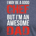 thumbnail image 3 of CafePress - Awesome Chef Dad Fun T Shirt - Mens Tri-blend T-Shirt, 3 of 4