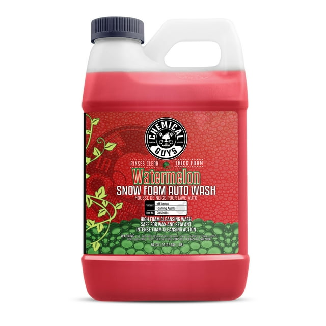 Jabón para lavado de coches Chemical Guys, espuma de nieve con forma de sandía, 1,89 L