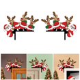 thumbnail image 5 of Christmas Decorations, Christmas Door Corner Decoration Christmas Door Frame Decoration for Porch Garden Home Indoor Outdoor for Door Window for Christmas AA Stained Glass Hanging Spruce Garland 9 Ft, 5 of 5