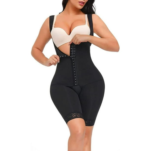 Faja moldeadora de abdomen para mujer, moldeadora de cuerpo completo de compresión posoperatoria con busto abierto