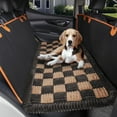 thumbnail image 1 of Cama para Perro HAPYFOST para Asiento Trasero del Auto, Antideslizante, Lavable, Marrón, 1 of 7