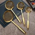 thumbnail image 4 of Kitchen Food Strainers Oil-Filter, Cooking Skimmer Slotted Ladle, Stainless Steel Colander with Handle for Draining and Frying Strainer(1pc), 4 of 6