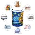 thumbnail image 6 of Laundry Basket, vintage Starry Sunflower Laundry Hamper Waterproof Laundry Bag Clothes Hamper Laundry Bin with Handles for Bedroom, Living Room, Kids Room, 6 of 6