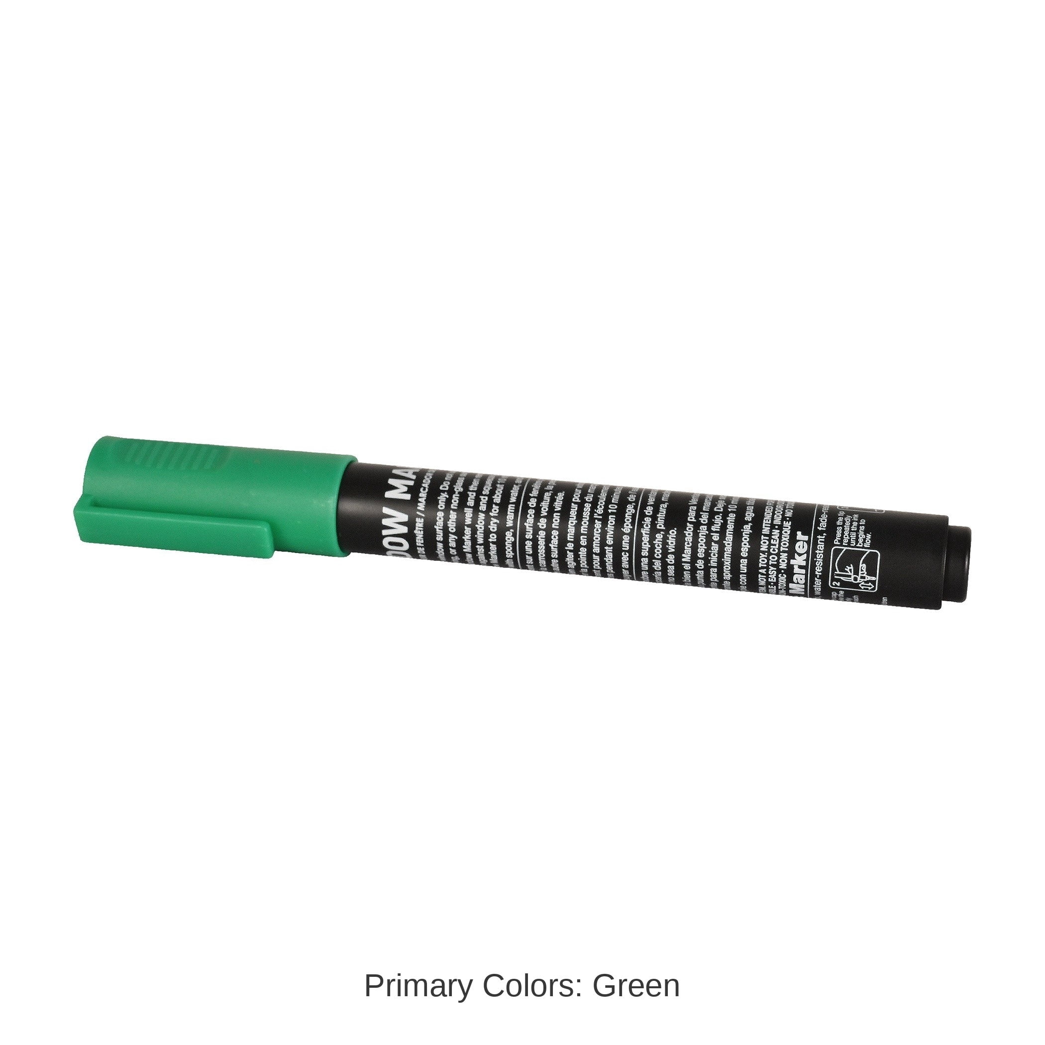 24 Pack Bulk Green Washable Window Marker Indoor & Outdoor Fun