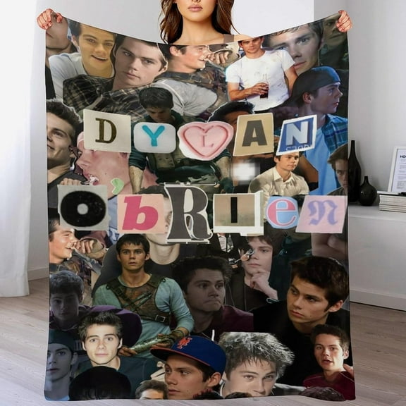 Dylan Star Obrien Blanket Poster Soft Comfortable Warm Wool Blanket Fan Gift Suitable for Room Sofa Office Bed Car Camping Sofa Decoration Comfortable 30"x40"