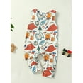 thumbnail image 3 of Gupgi Baby Girls Boys Romper Sea/Camping Elements Print Sleeveless Jumpsuits Summer Infant Bodysuits, 3 of 9