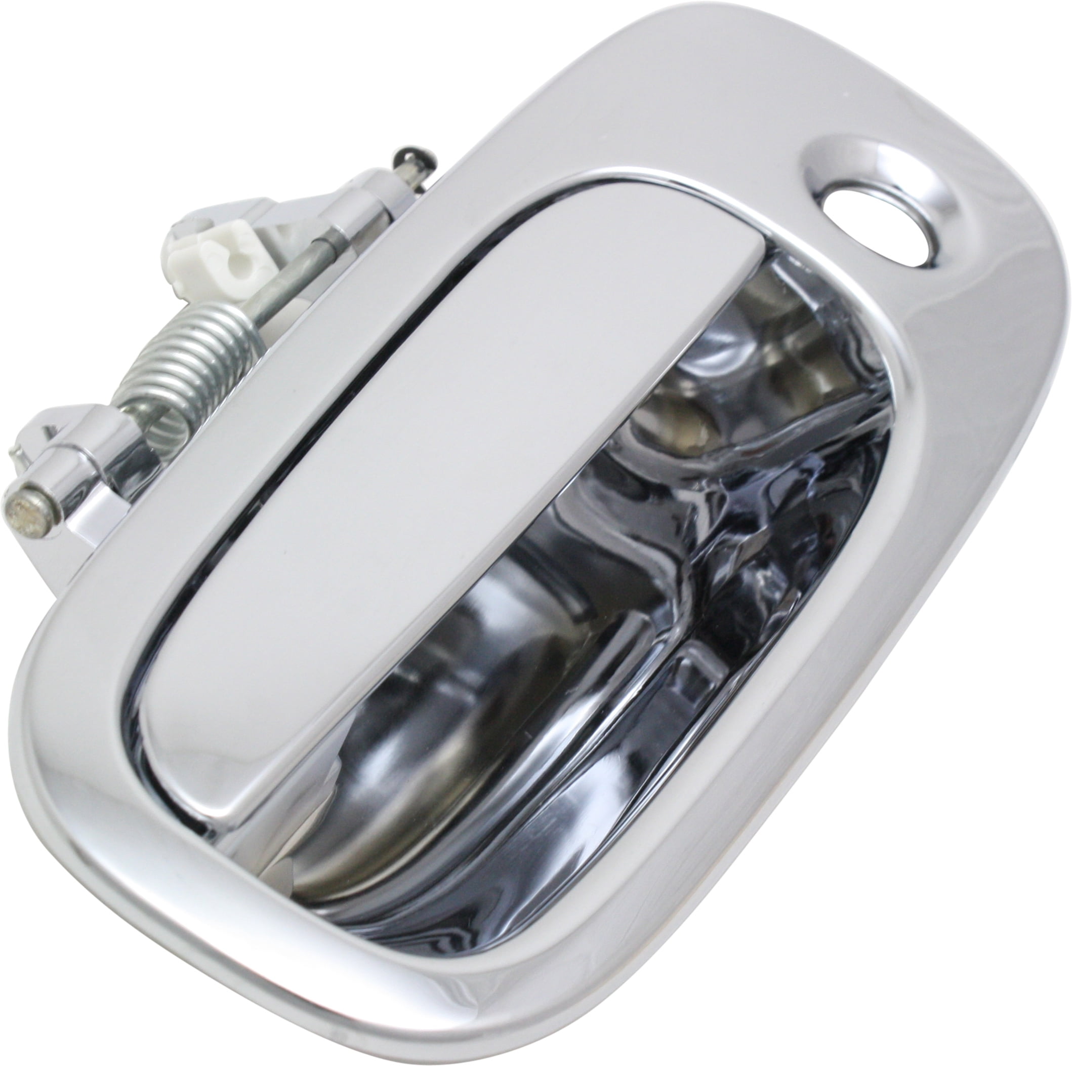 Replacement REPD462142C Exterior Door Handle Compatible with 2008-2010 Dodge Challenger 2006-2010 Charger Front, Left Driver Chrome