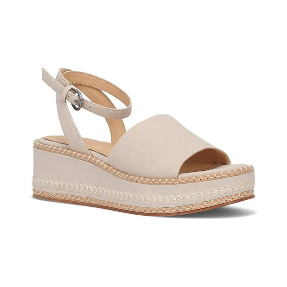 Frye Joy Ankle Strap Leather Wedge Sandal, 6