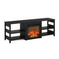 thumbnail image 2 of Furinno Montale 70 Inch TV Stand with Fireplace, Americano, 2 of 8