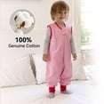 thumbnail image 3 of Toddler Sleep Sack with feet 12-24 Months, 0.5 TOG Lightweight Summer 100% Cotton Breathable Wearable Blanket with Legs, 3 Pack, 2-Way Zipper, 3 of 6