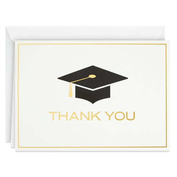 Hallmark Graduation Thank You Cards, Graduation Cap (40 Thank You Notes and Envelopes)