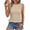 Bronze, variant on Womens Gingham Check Tanks Tops Round Neck Sleeveless All-Over Smocked Bodice Peplum Hem Casual Blouses Watermelon Red M