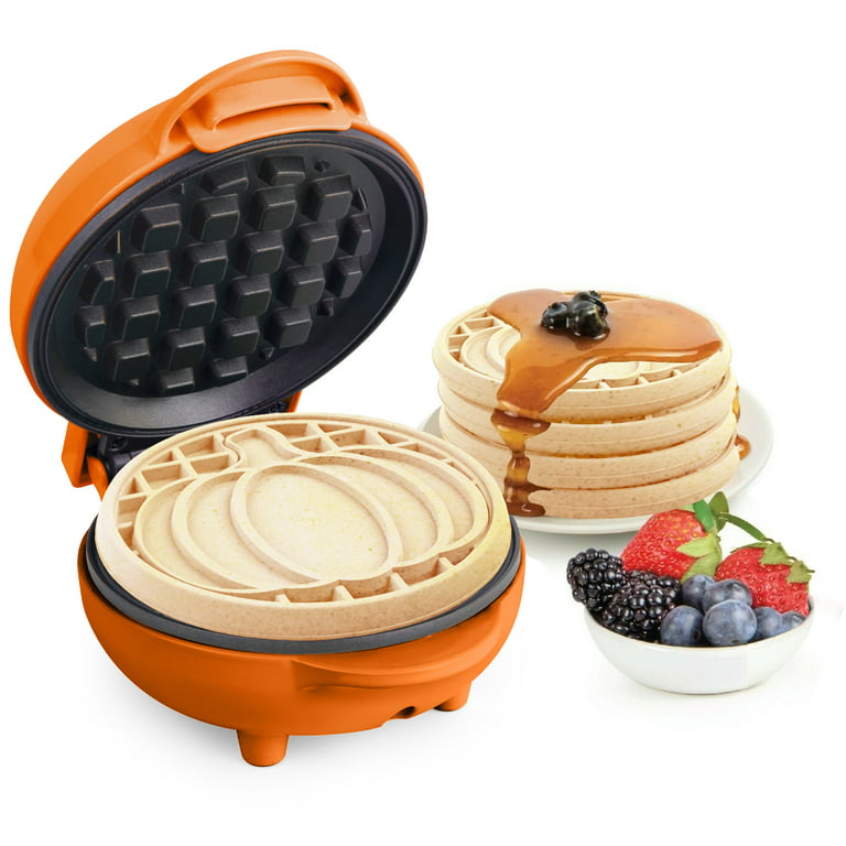 Nostalgia Kitchen | Nostalgia Mini Pumpkin Waffle Maker New | Color: Orange | Size: Os | Kc2tchmom's Closet