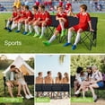 thumbnail image 5 of ABORON Portable Bench 4 Seat Soccer Benches for Team, Folding Sideline Bench for Sports Team Camping Chairs Foldable Sideline Soccer Bench with Carry Bag, Black-2 Pack, 5 of 9