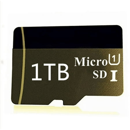 1TB Memory Card Class 10 with Free adapter Compatible with Micro SD Cards For Phones and Camera Black Gold