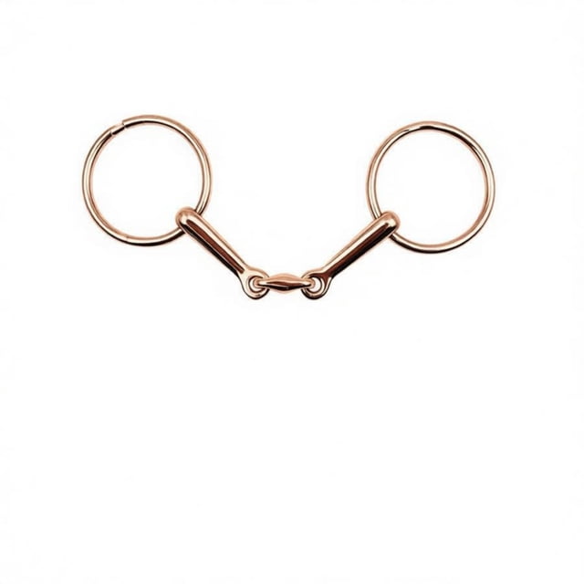 Stainless Steel Horse Bit Mouthpiece Metal Snaffle Bit Comfortable Control for Horse Training Riding Dressage Jumping