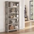 thumbnail image 2 of Bush Furniture Key West 5 Shelf Bookcase in Washed Gray, 2 of 8