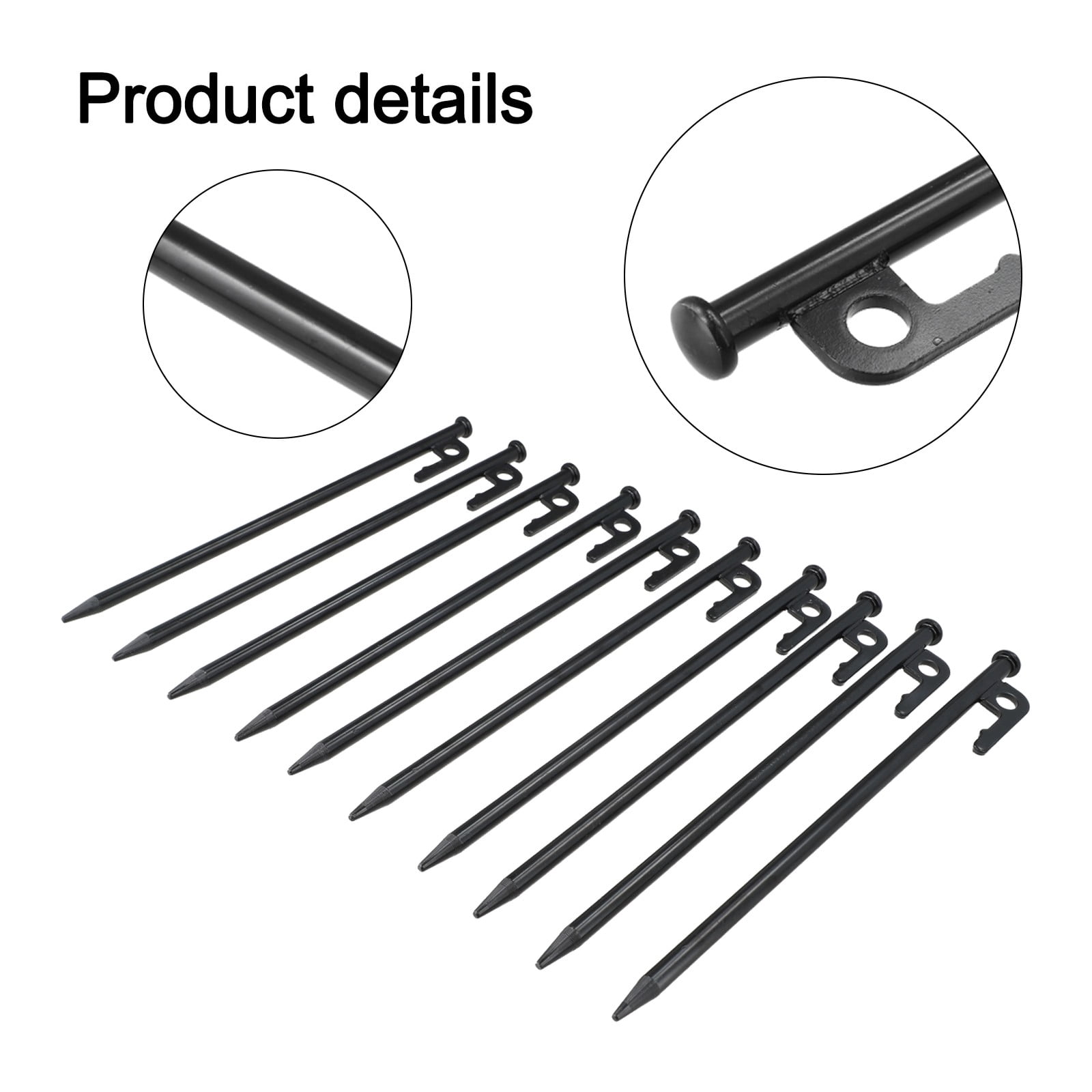 Heavy-Duty 30CM Camping Tent Stakes: Strong, Easy-Pull Design for Secure