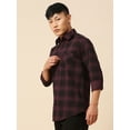 thumbnail image 3 of TryBuy Blissful Checked Men's Shirts, Full Sleeves Button-Up Casual Shirt for Men, Sizes XL, 3 of 7