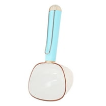 KONTONTY Sky-blue Pet Food Scoop with Ergonomic Handle for Cat and Dog ABS Material 7.5 Inches