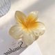 thumbnail image 4 of Colorful simulation three-dimensional frangipani hairpin holiday style side gradient bauhinia flower female shark clip, 4 of 5