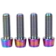 thumbnail image 1 of 4 tornillos cónicos de aleación de titanio para bicicleta de montaña, M6 x 18 mm, 1 of 10