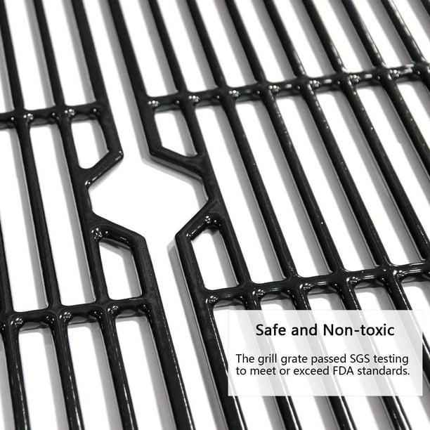 Avenger 16 7 8 68763 Polished Porcelain Coated Cast Iron Grill Grates Replacement For Charbroil Set Of 3 Walmart Com Walmart Com