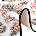 thumbnail image 6 of SKYSONIC 2'X6' Spring Leopard Flowers Runner Rug with Rubber Backing, Non Slip Entryway Rug Runner Washable Soft Area Rug Carpet for Hallway Bedroom Kitchen Decor, 6 of 6