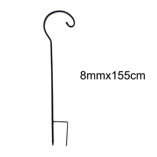 Bgsha Garden Decor Hanging Hook Birdbath Support 8mm*115cm Versatile Usage Easy Installation Functional Outdoor Space