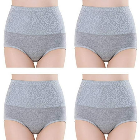 GZWYHT Hipster Panties Clearance Cotton Underwear Women High Waist Tummy Control Panties Underwear Shapewear Brief Panties High Waisted Underwear Womens Underwear Seamless Underwear Grey M