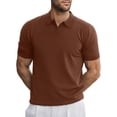 thumbnail image 3 of GENTS BLISS V Neck Men Polo Shirts Short Sleeve Knit T shirts for Men Casual Stretch Men Shirts, 3 of 7